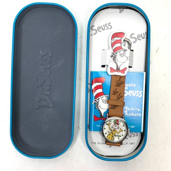 Dr Seuss Watch 'Tick Tocking Time Tickers'  Green Egss & Ham 1997 NEW - Picture 1 of 2